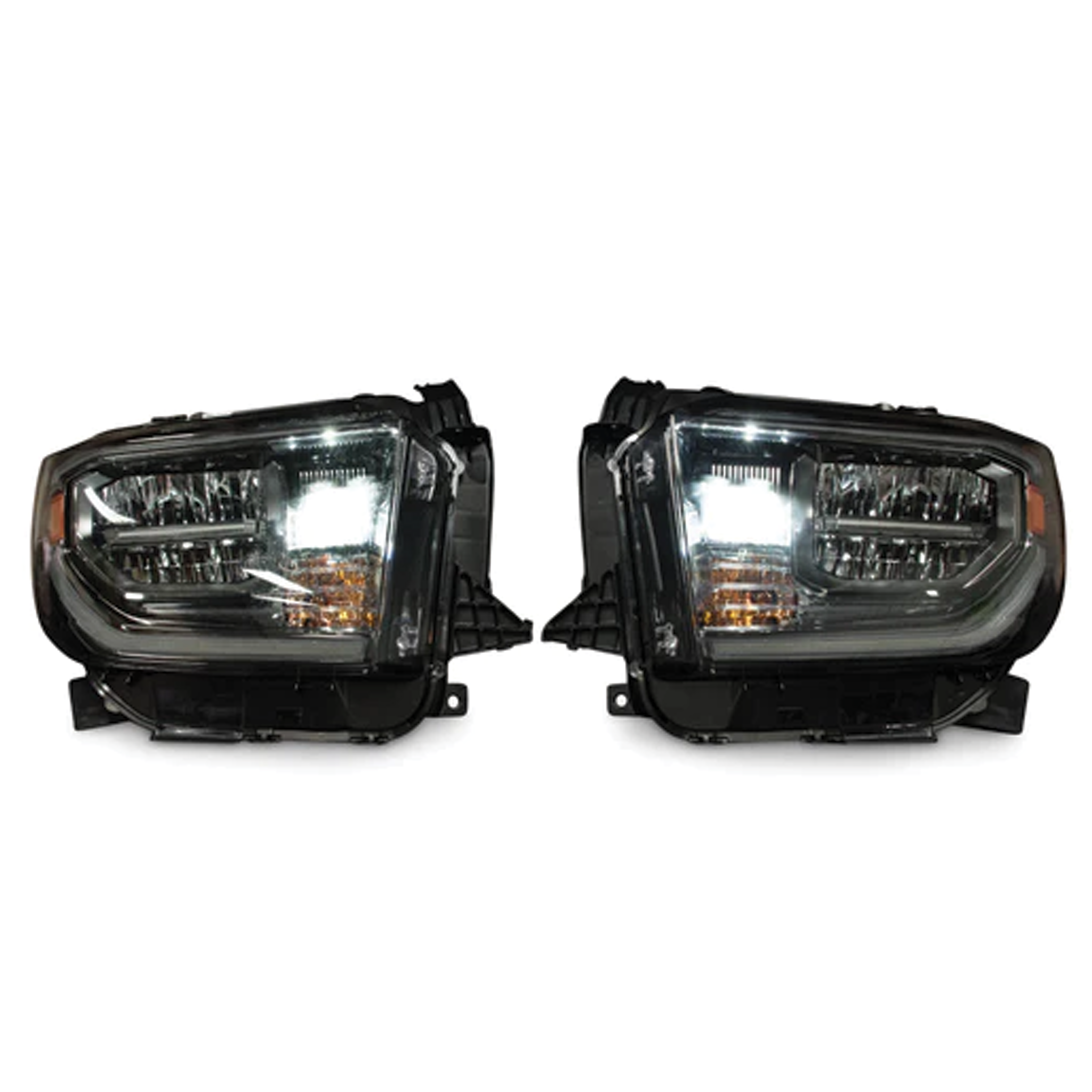 Toyota Tundra: OEM LED Headlights (2018 - 2021) – Custom Multicolor LED Lighting by RGB Halo Kits