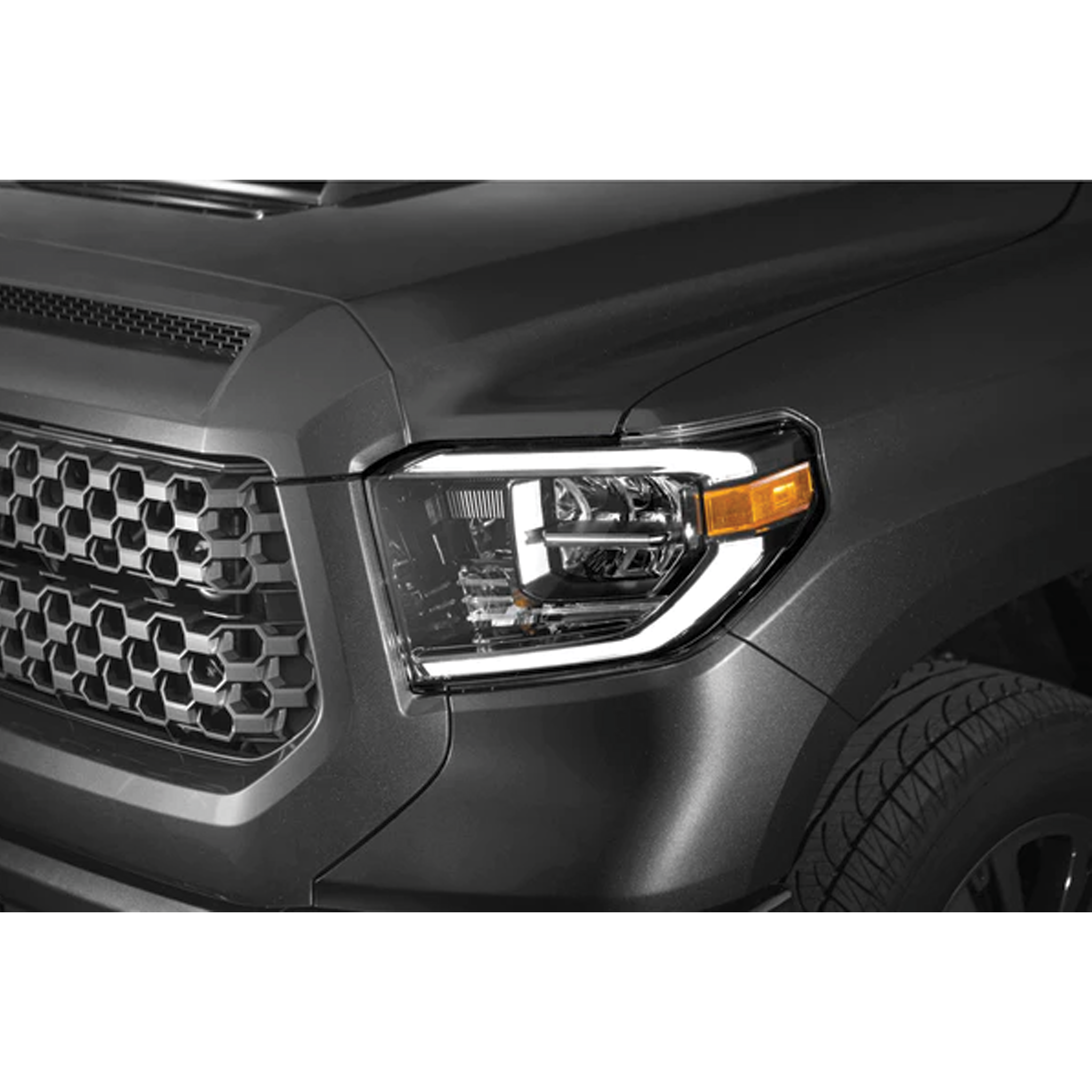 Toyota Tundra: OEM LED Headlights (2018 - 2021) – Custom Multicolor LED Lighting by RGB Halo Kits
