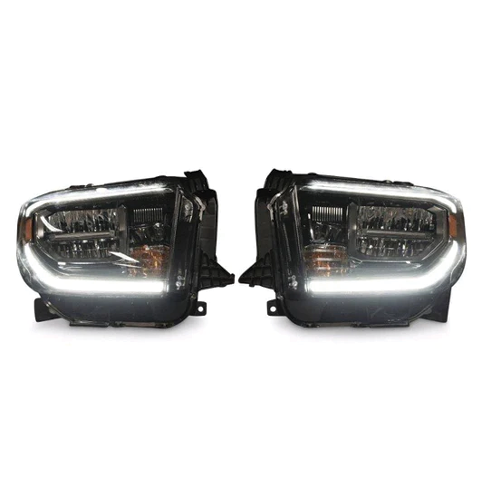 Toyota Tundra: OEM LED Headlights (2018 - 2021) – Custom Multicolor LED Lighting by RGB Halo Kits