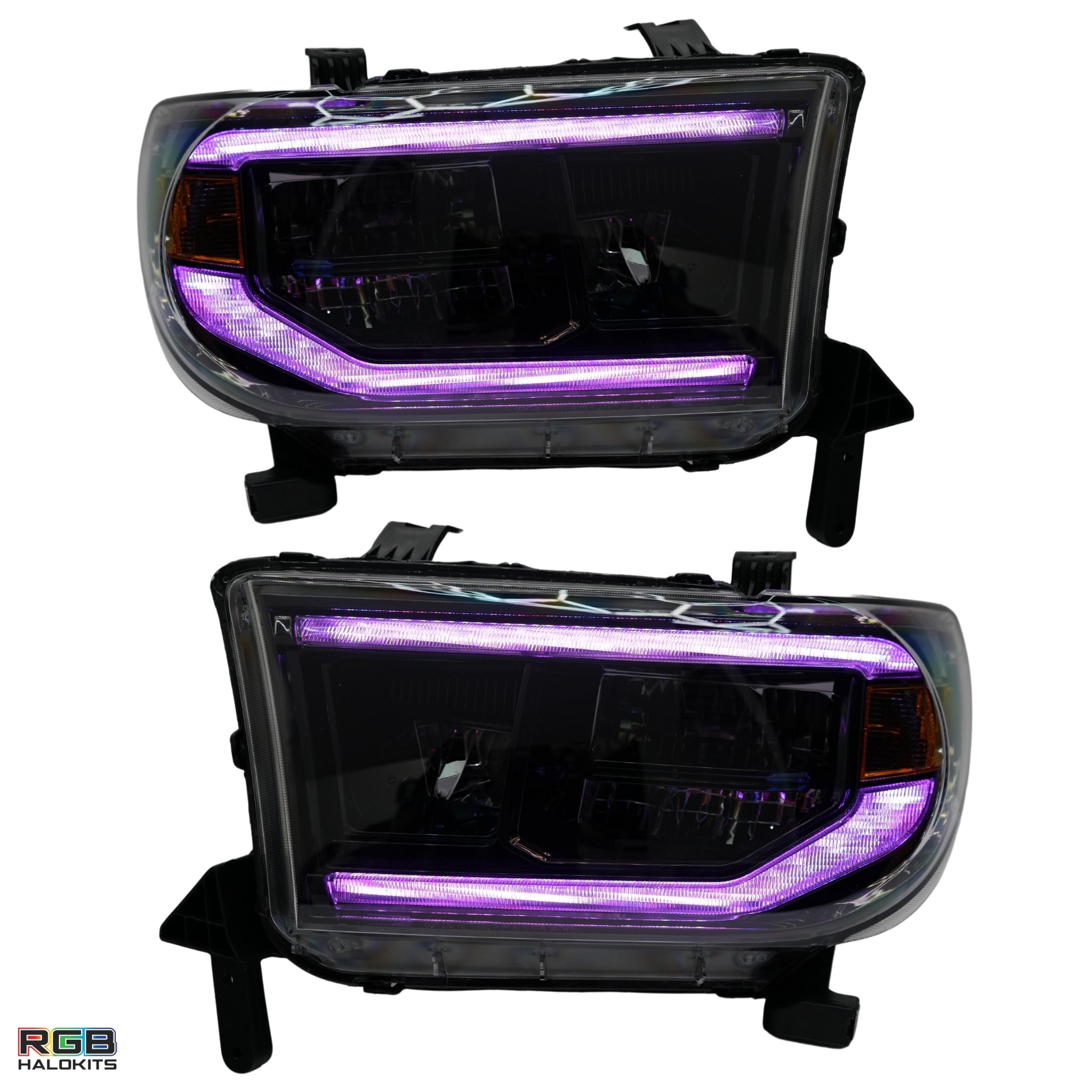 Toyota Tundra / Sequoia: Multicolor Flow Series Headlights (2007-2013) | XB Morimoto – Custom Multicolor LED Lighting by RGB Halo Kits