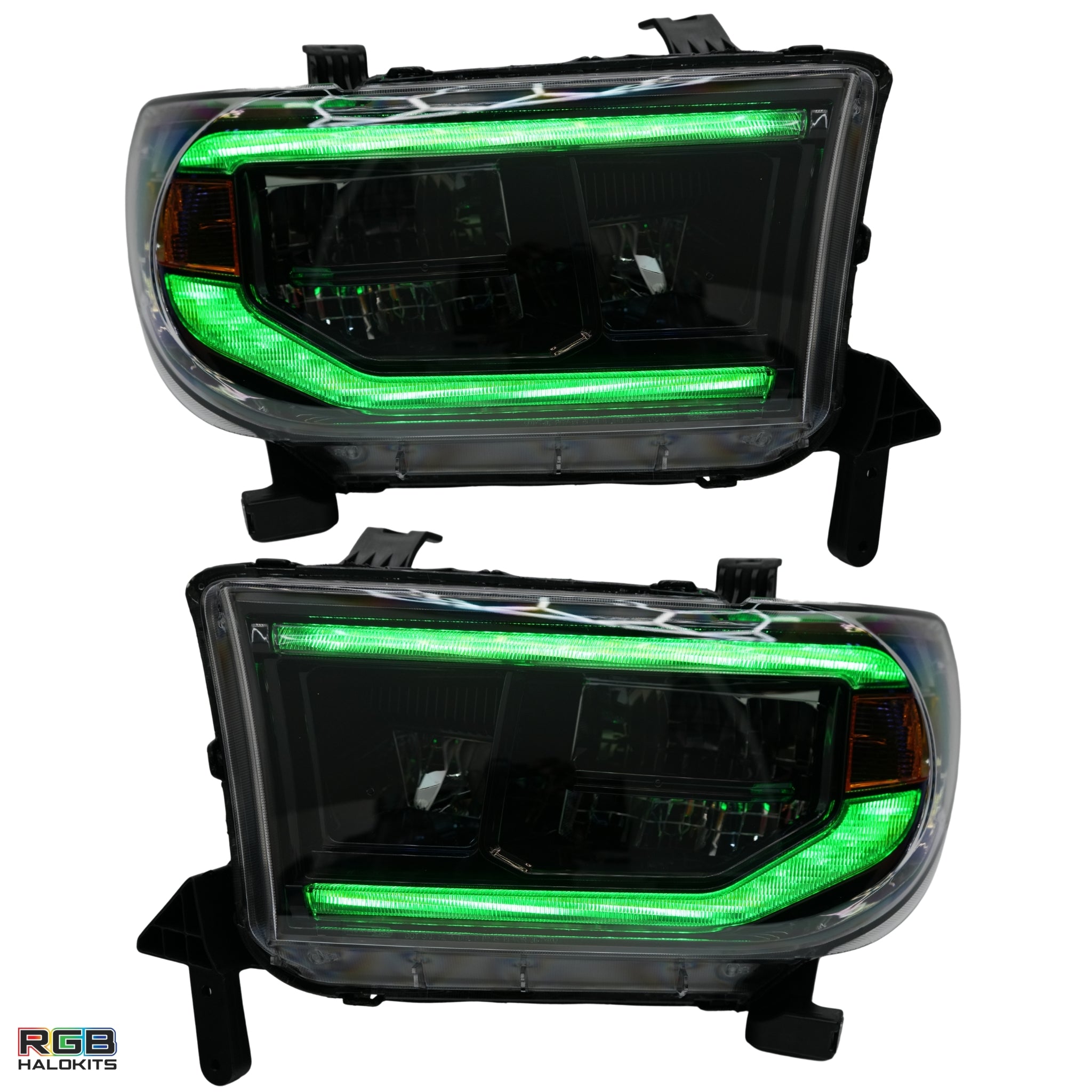 Toyota Tundra / Sequoia: Multicolor Flow Series Headlights (2007-2013) | XB Morimoto – Custom Multicolor LED Lighting by RGB Halo Kits