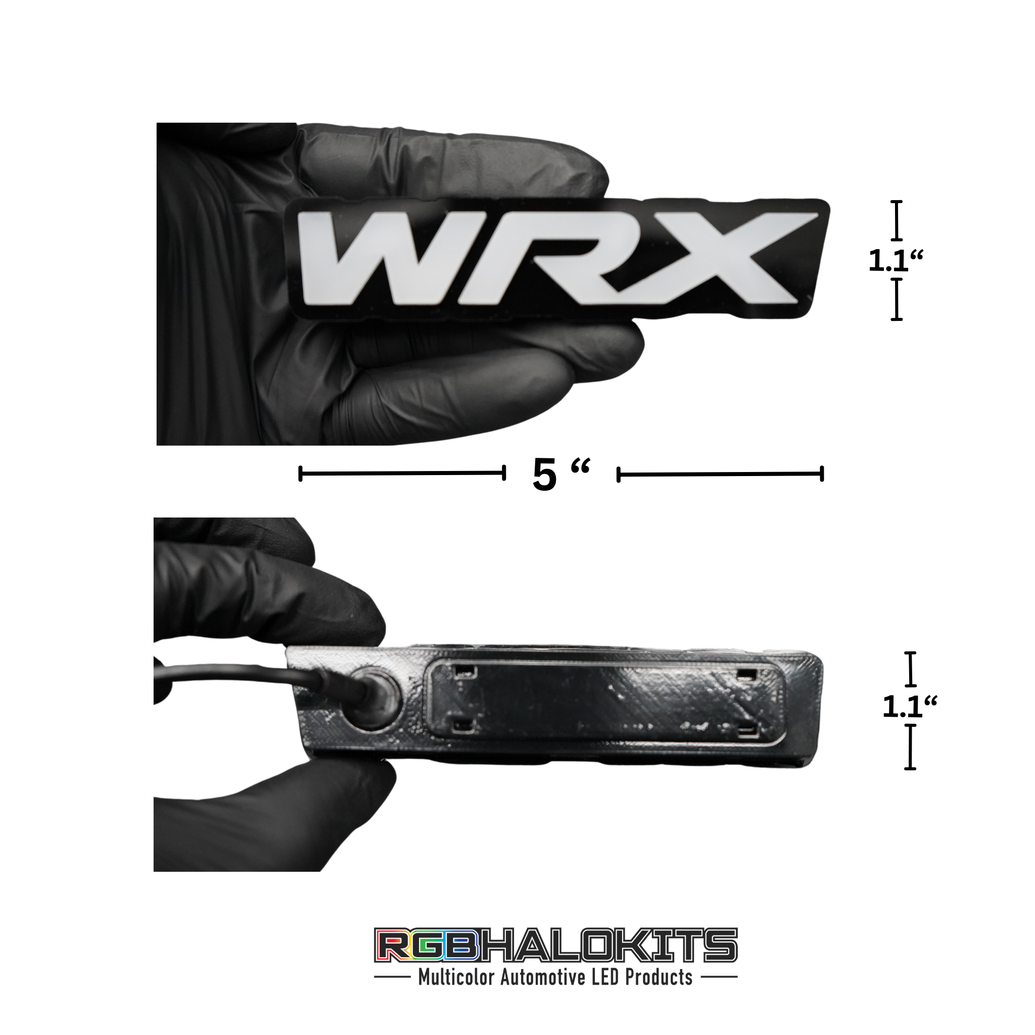 WRX LED Badge: (Multicolor Flow) – Custom Multicolor LED Lighting by RGB Halo Kits