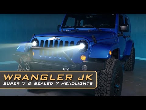JEEP WRANGLER (JK): SEALED7 HEADLIGHTS (2007 - 2017) – Custom Multicolor LED Lighting by RGB Halo Kits