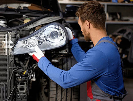 Professional halo headlight installation service