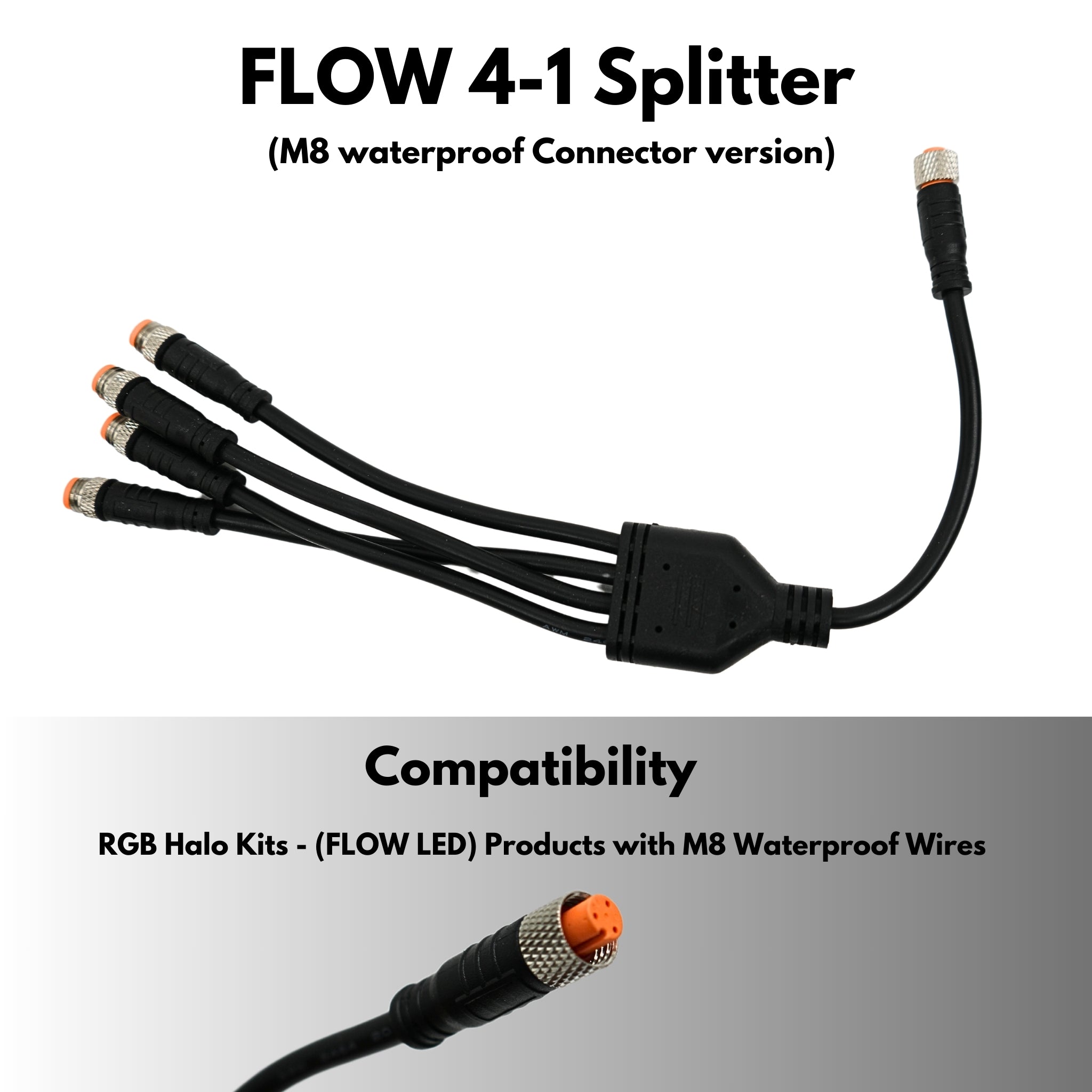 Wire Splitters (increase outputs on controller) – Custom Multicolor LED Lighting by RGB Halo Kits
