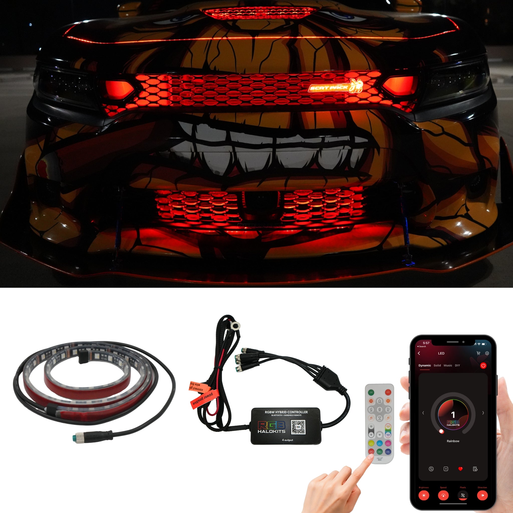 Multicolor Grille LED Kit