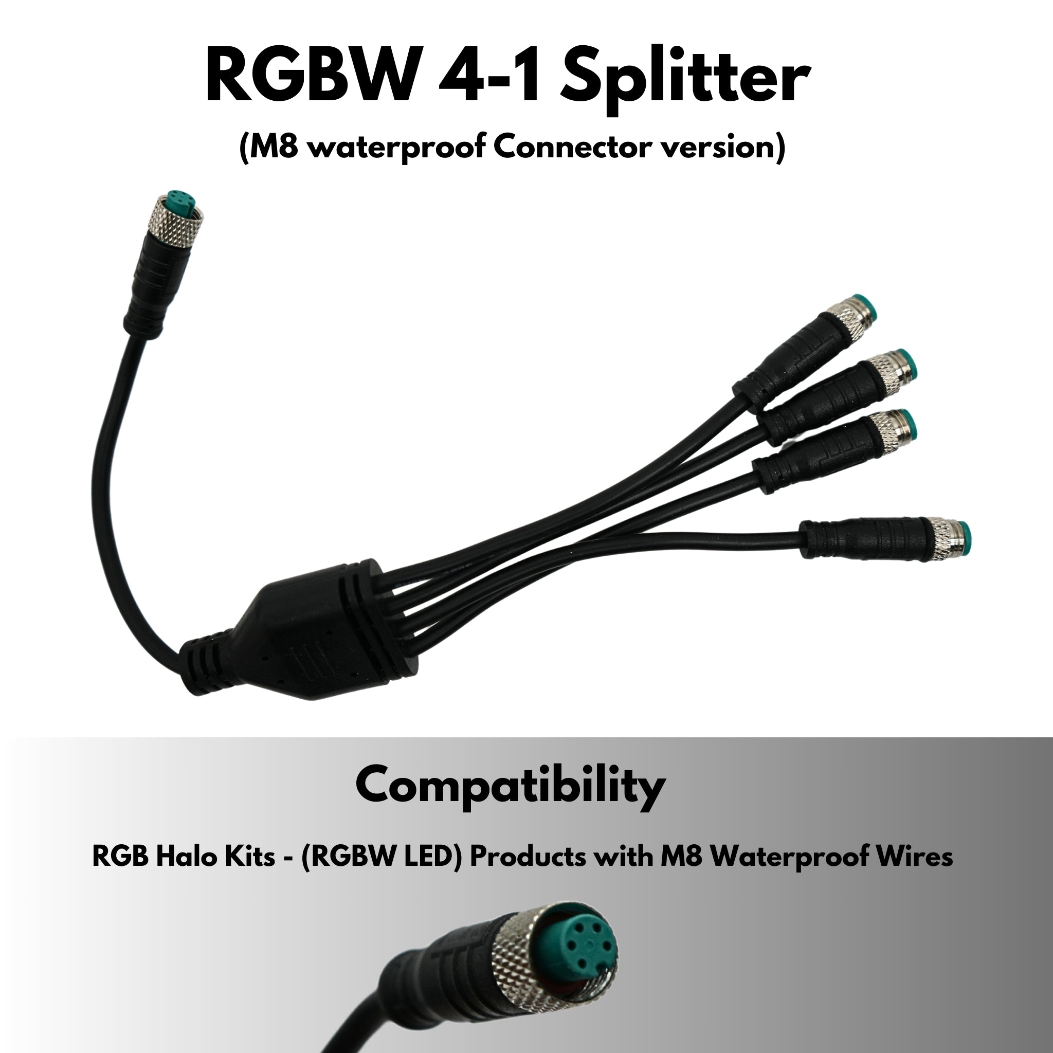 Wire Splitters (increase outputs on controller) – Custom Multicolor LED Lighting by RGB Halo Kits