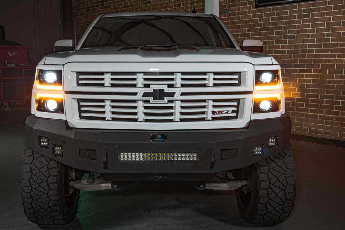 Chevrolet Silverado 1500: Headlights (2014 - 2015) | XB – Custom Multicolor LED Lighting by RGB Halo Kits