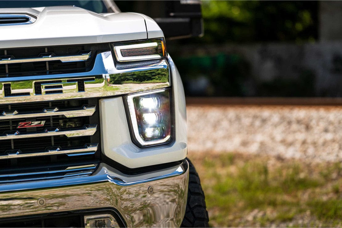 Chevrolet Silverado HD: LED Headlights (2020 - 2024) | XB – Custom Multicolor LED Lighting by RGB Halo Kits