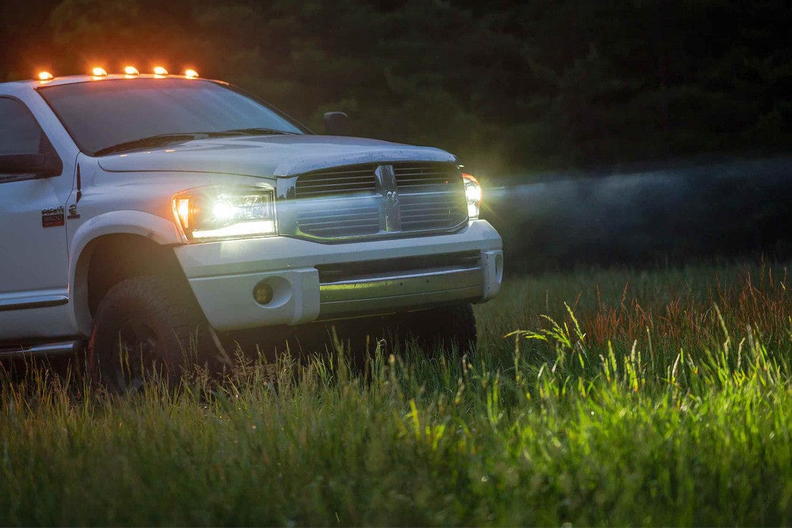 DODGE RAM: XB HYBRID LED HEADLIGHTS (2006 - 2008) | XB Hybrid – Custom Multicolor LED Lighting by RGB Halo Kits