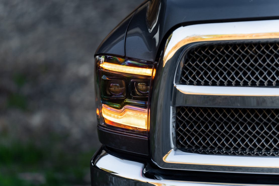 Dodge Ram: XB LED Headlights (2009 - 2018) – Custom Multicolor LED Lighting by RGB Halo Kits