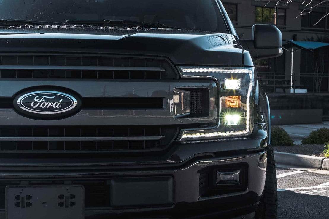 FORD F150 (18-20): XB HYBRID LED HEADLIGHTS – Custom Multicolor LED Lighting by RGB Halo Kits