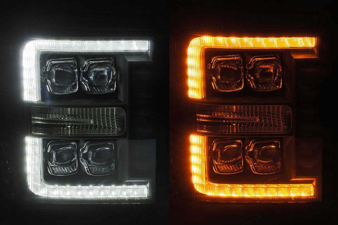 FORD SUPER DUTY (11-16): ALPHAREX NOVA HEADLIGHTS – Custom Multicolor LED Lighting by RGB Halo Kits