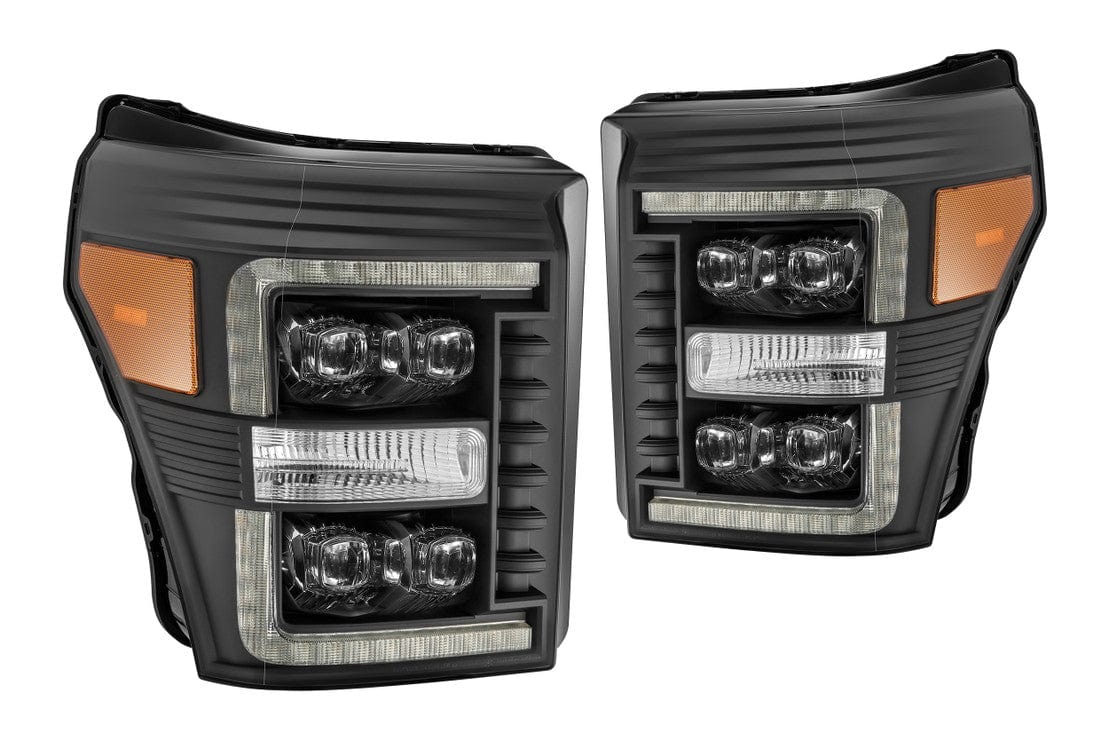 FORD SUPER DUTY (11-16): ALPHAREX NOVA HEADLIGHTS – Custom Multicolor LED Lighting by RGB Halo Kits