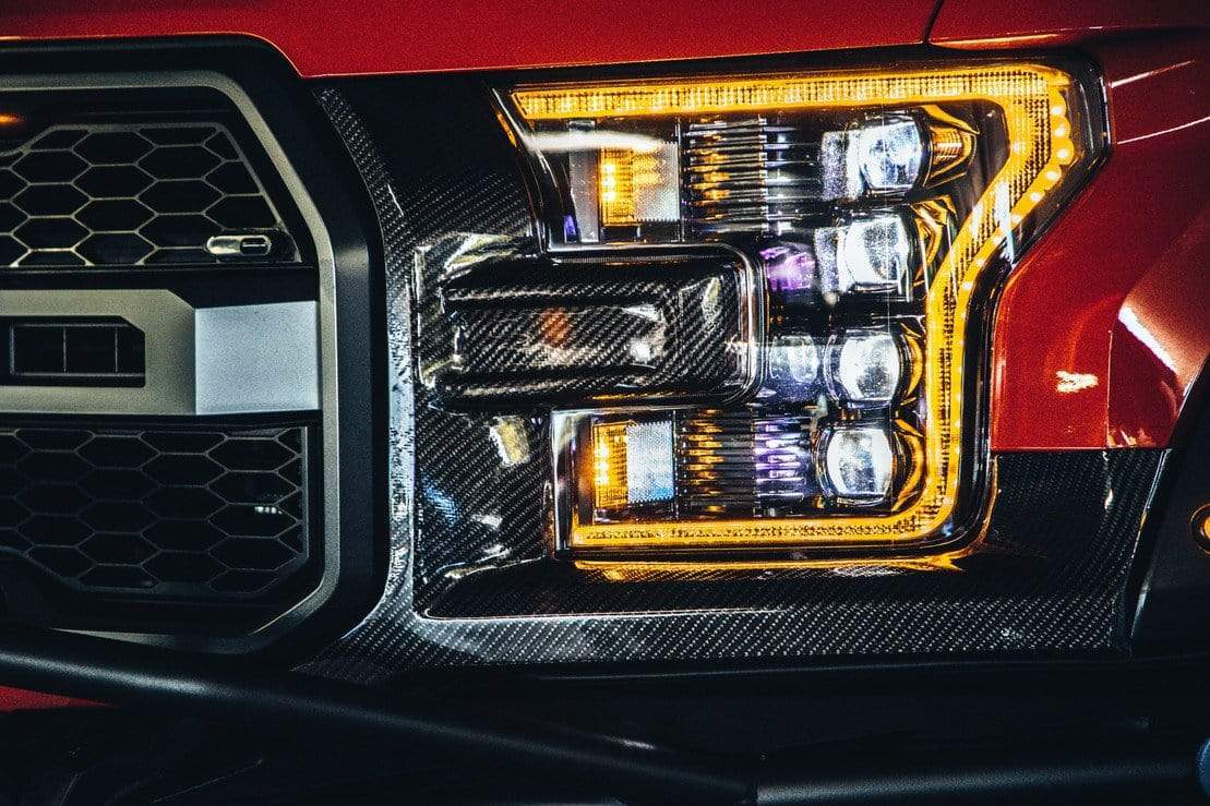Ford Raptor: LED Headlights (2016 - 2021) | XB – Custom Multicolor LED Lighting by RGB Halo Kits