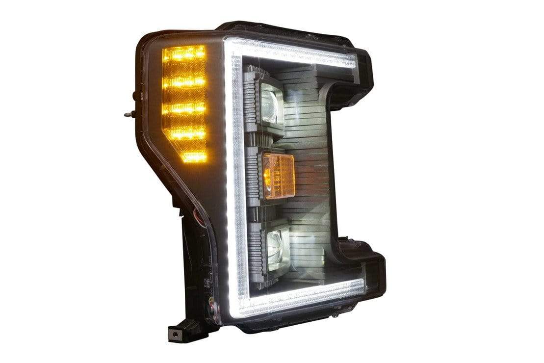 Ford Super Duty: LED Headlights (2017 - 2019) | XB Hybrid – Custom Multicolor LED Lighting by RGB Halo Kits