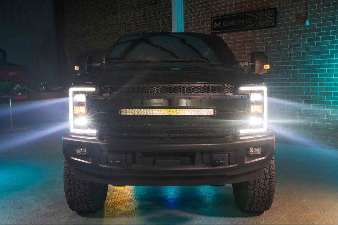 Ford Super Duty: LED Headlights (2017 - 2019) | XB Hybrid – Custom Multicolor LED Lighting by RGB Halo Kits