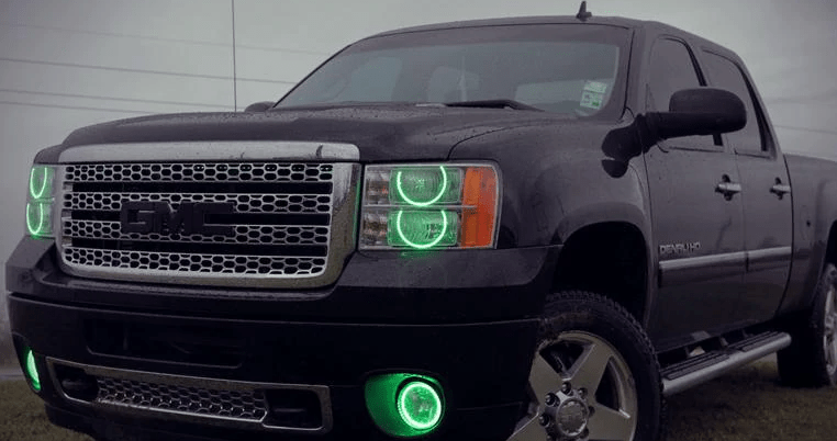 GMC Sierra Multicolor Halo Kit (Round Style 2007-2013) – Custom Multicolor LED Lighting by RGB Halo Kits