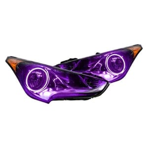 Hyundai Veloster Non-Projector Multicolor Halo Kit (2011-2014) – Custom Multicolor LED Lighting by RGB Halo Kits