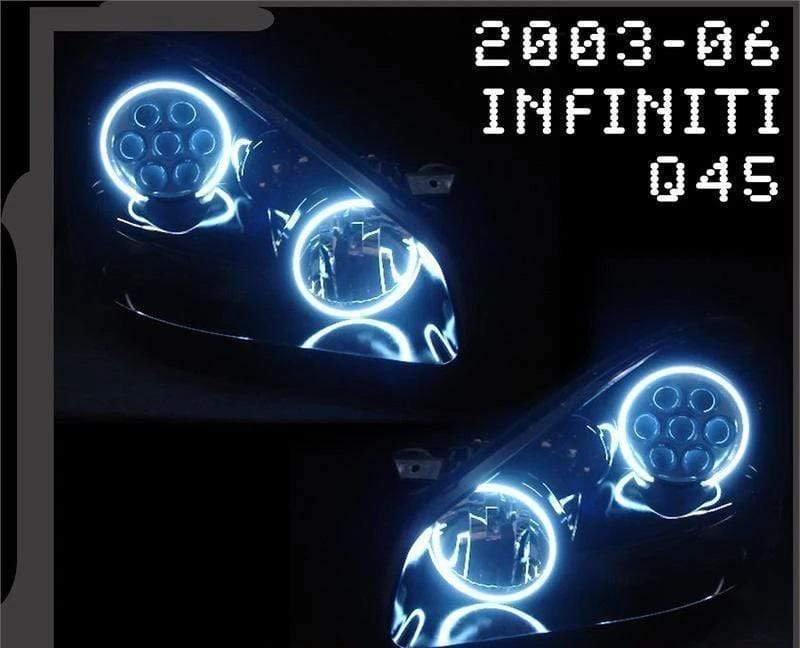 Infiniti Q45 Sedan Multicolor Halo Kit (2003-2006) – Custom Multicolor LED Lighting by RGB Halo Kits