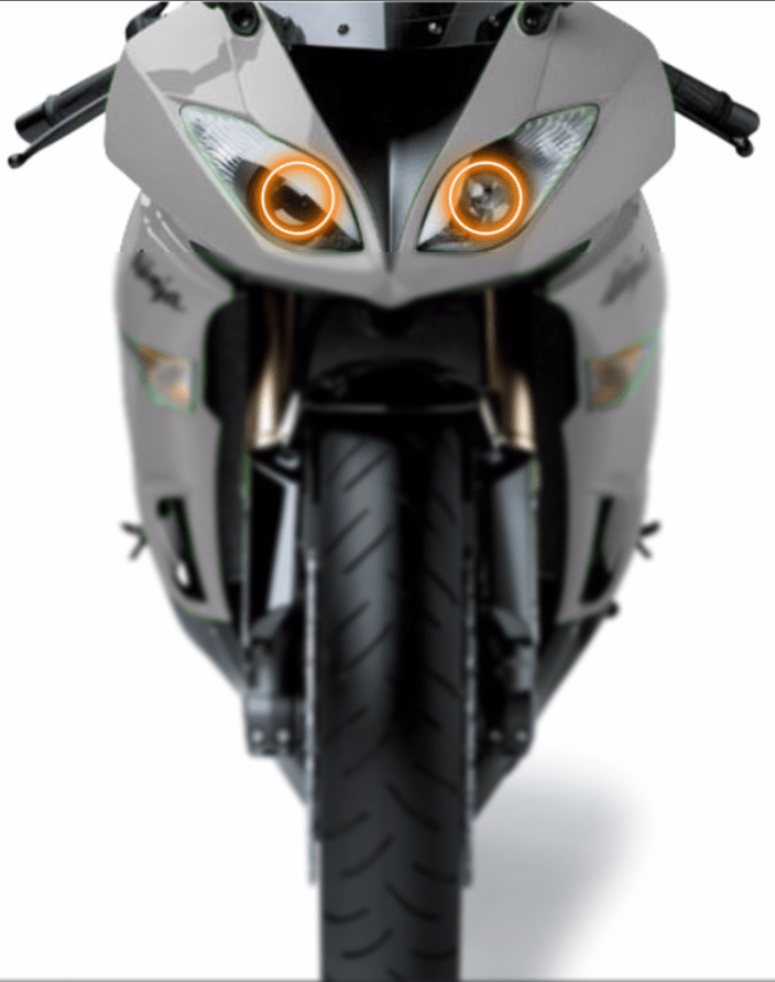 Kawasaki ZX-6R Multicolor Halo Kit (2009-2012) – Custom Multicolor LED Lighting by RGB Halo Kits