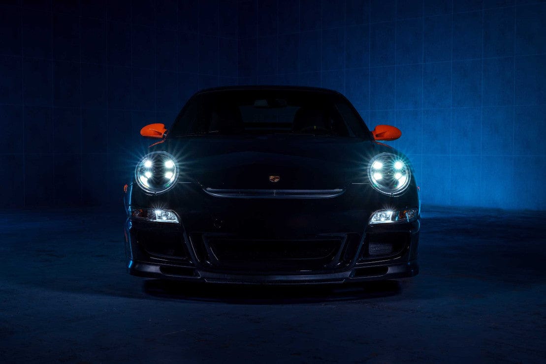 Porsche 911 997: LED HEADLIGHTS (2005 - 2013) | XB – Custom Multicolor LED Lighting by RGB Halo Kits