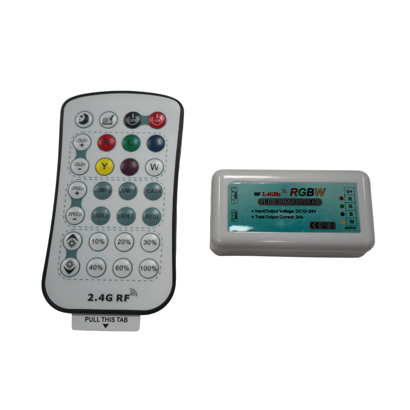 RGBW RF Handheld Remote Controller – Custom Multicolor LED Lighting by RGB Halo Kits