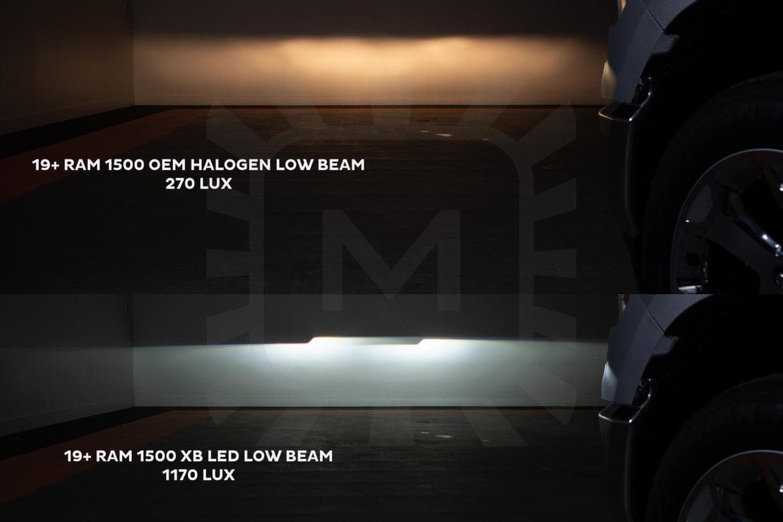 Ram 1500: LED HEADLIGHTS (GEN 2 2019 - 2024) | XB – Custom Multicolor LED Lighting by RGB Halo Kits