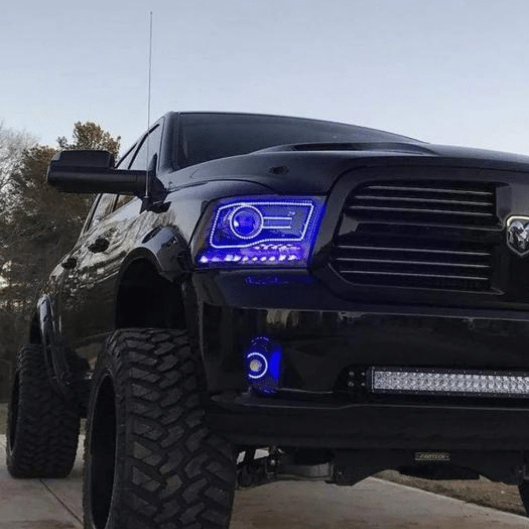Ram Outline Multicolor Flow Series Halo Kit (2009-2018) – Custom Multicolor LED Lighting by RGB Halo Kits