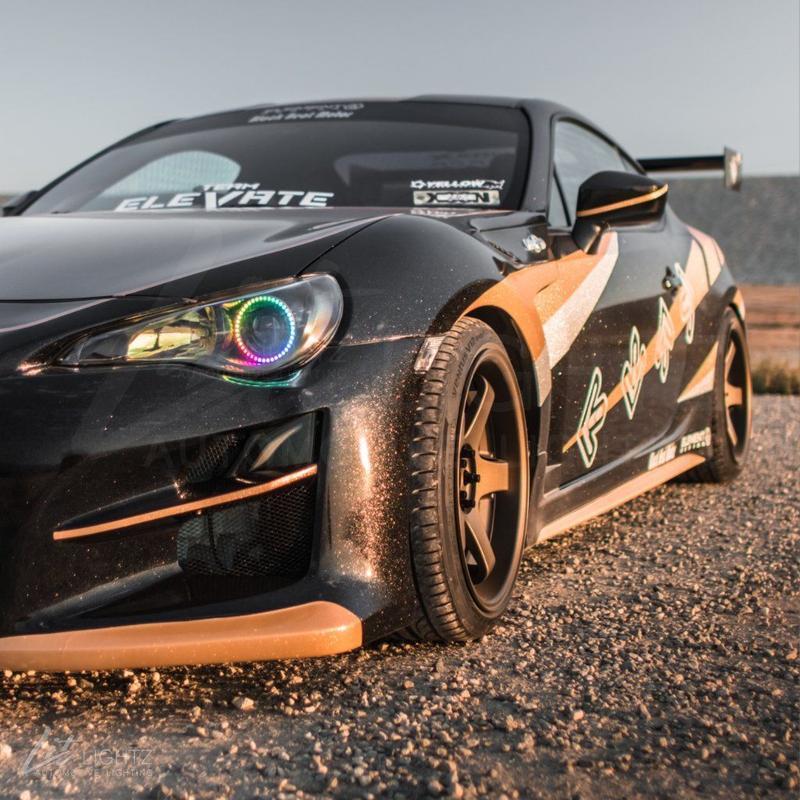 Subaru BRZ Headlight Multicolor Halo Kit (2013-2017) – Custom Multicolor LED Lighting by RGB Halo Kits