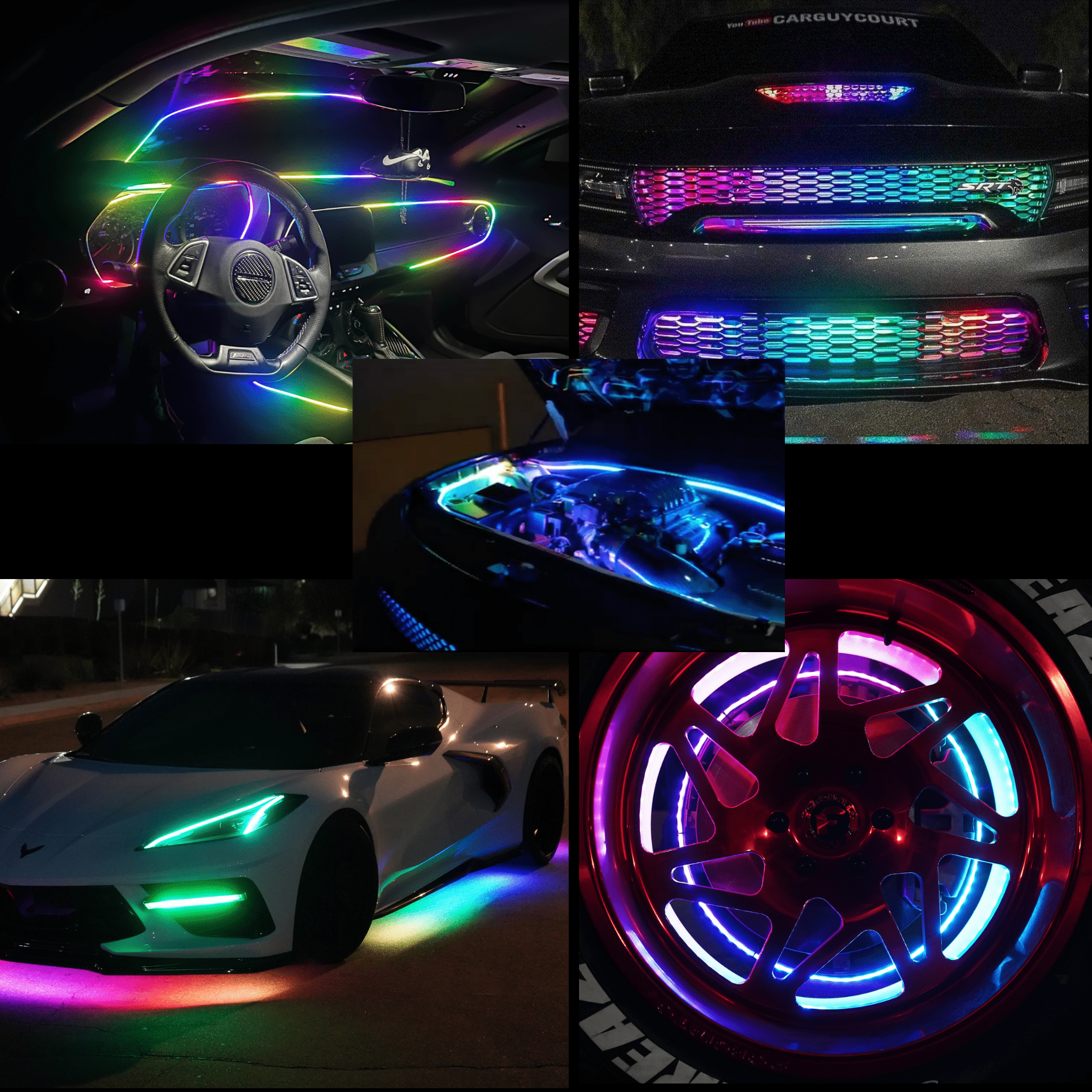 Ultimate Glow Bundle – Custom Multicolor LED Lighting by RGB Halo Kits