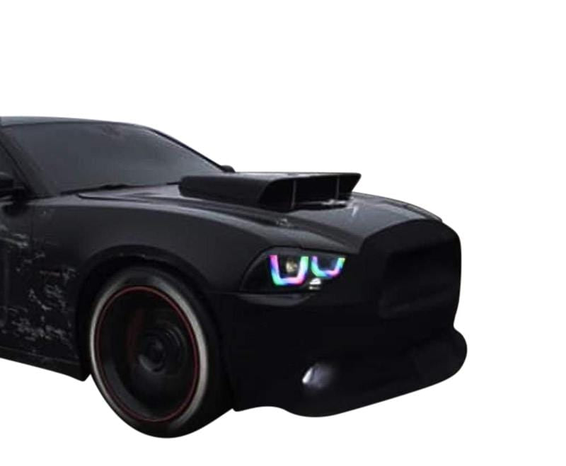 2011-2014 Dodge Charger Flow Series/Color Chasing DRL Boards (for Spec-D Headlights) - RGB Halo Kits Multicolor Flow Series Color Chasing RGBWA LED headlight kit Colorshift Oracle Lighting Trendz OneUpLighting Morimoto theretrofitsource AutoLEDTech Diode Dynamics