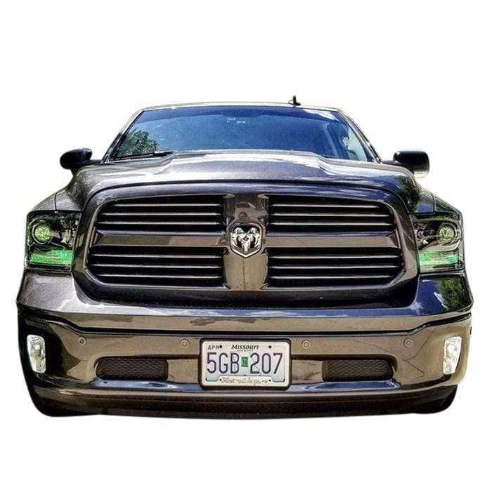 2009-2018 Dodge Ram Multicolor DRL Boards - RGB Halo Kits Multicolor Flow Series Color Chasing RGBWA LED headlight kit Oracle Lighting Trendz OneUpLighting Morimoto theretrofitsource AutoLEDTech Diode Dynamics