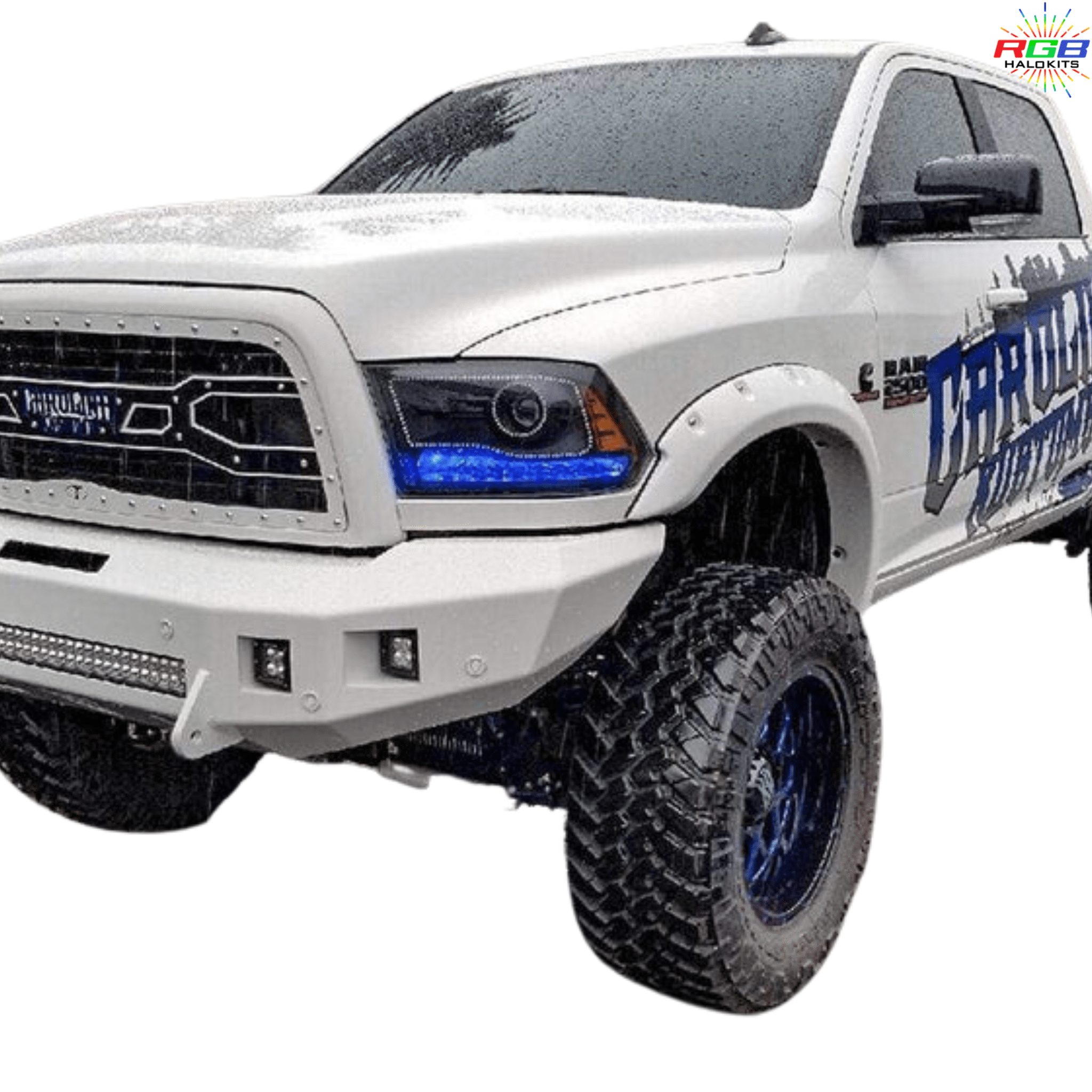 2009-2018 Dodge Ram Multicolor DRL Boards - RGB Halo Kits Multicolor Flow Series Color Chasing RGBWA LED headlight kit Oracle Lighting Trendz OneUpLighting Morimoto theretrofitsource AutoLEDTech Diode Dynamics