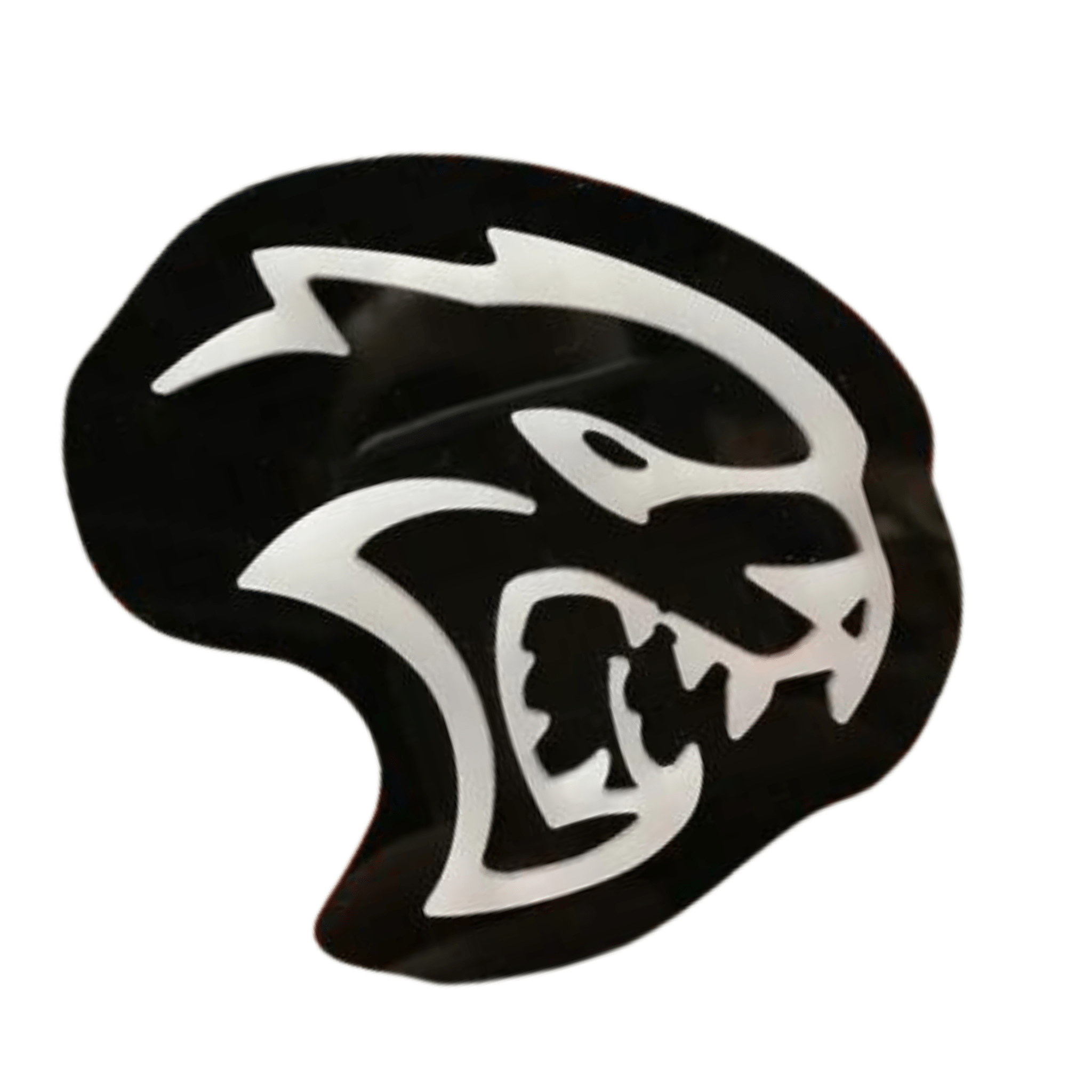 Hellcat Head RGB Illuminated LED Emblem Logo - RGB Halo Kits Multicolor Flow Series Color Chasing RGBWA LED headlight kit Oracle Lighting Trendz OneUpLighting Morimoto theretrofitsource AutoLEDTech Diode Dynamics