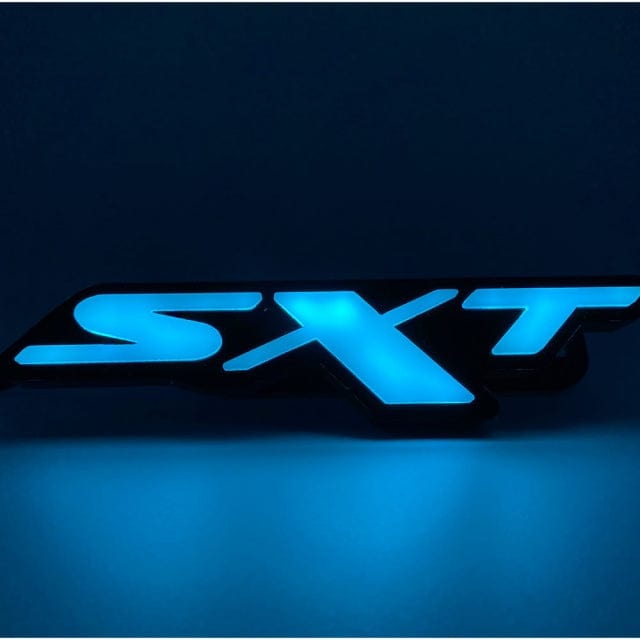 SXT RGB Illuminated LED Emblem Logo - RGB Halo Kits Multicolor Flow Series Color Chasing RGBWA LED headlight kit Oracle Lighting Trendz OneUpLighting Morimoto theretrofitsource AutoLEDTech Diode Dynamics