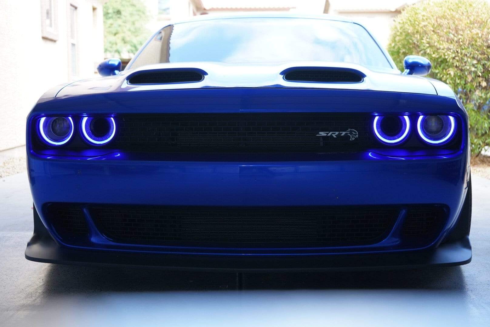2015-2024 Dodge Challenger RGBW DRL Boards - RGB Halo Kits Multicolor Flow Series Color Chasing RGBWA LED headlight kit Oracle Lighting Trendz OneUpLighting Morimoto theretrofitsource AutoLEDTech Diode Dynamics
