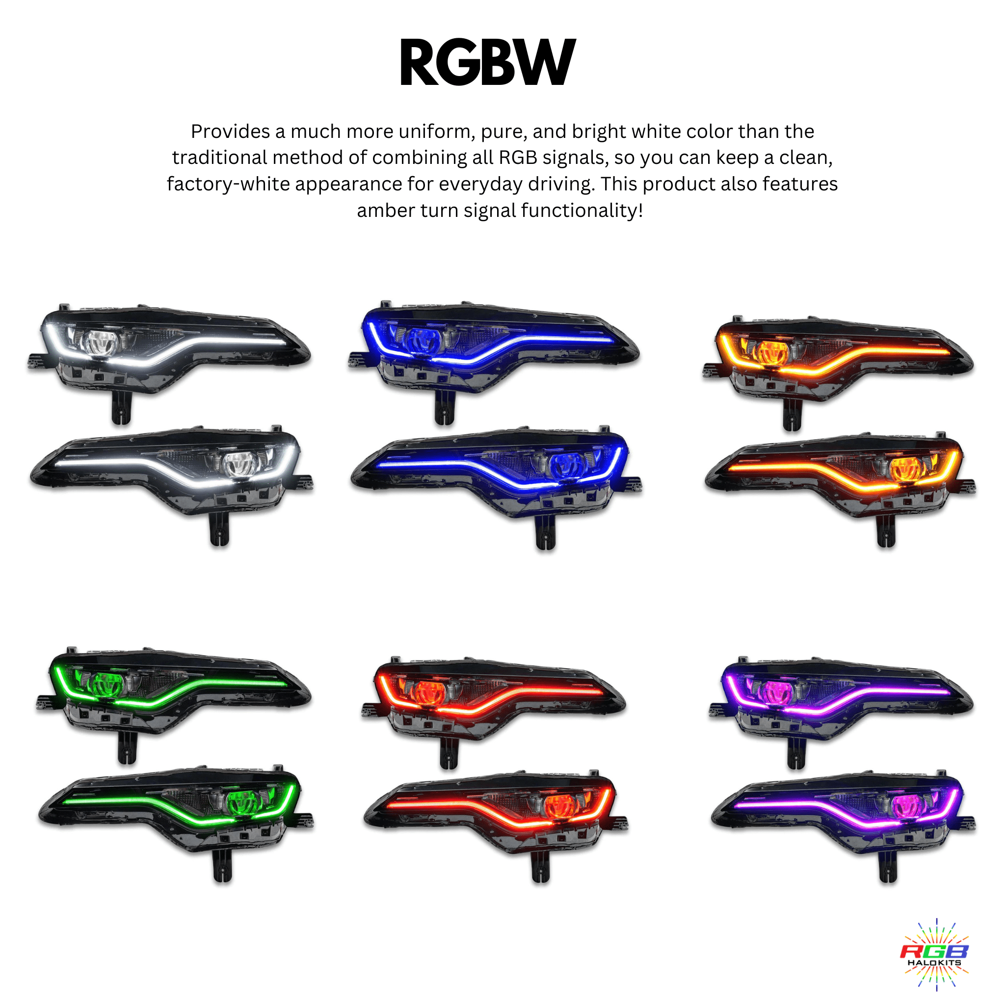 RGB Halo Kits DRL Boards 2019-2020 Chevrolet Camaro SS RGBWA DRL Boards