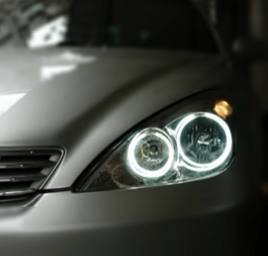 2002-2004 Lexus ES 300 Multicolor Halo Kit - RGB Halo Kits Multicolor Flow Series Color Chasing RGBWA LED headlight kit Colorshift Oracle Lighting Trendz OneUpLighting Morimoto theretrofitsource AutoLEDTech Diode Dynamics