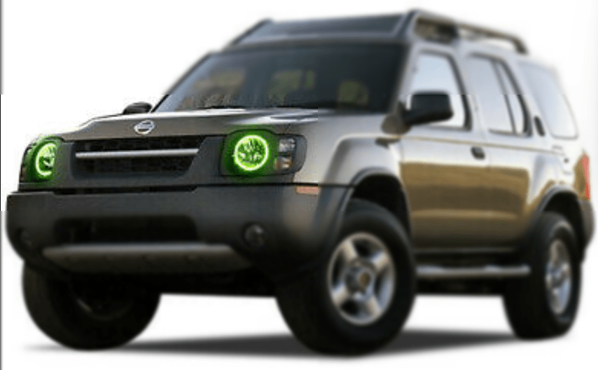 2002-2004 Nissan Xterra Multicolor Halo Kit - RGB Halo Kits Multicolor Flow Series Color Chasing RGBWA LED headlight kit Colorshift Oracle Lighting Trendz OneUpLighting Morimoto theretrofitsource AutoLEDTech Diode Dynamics