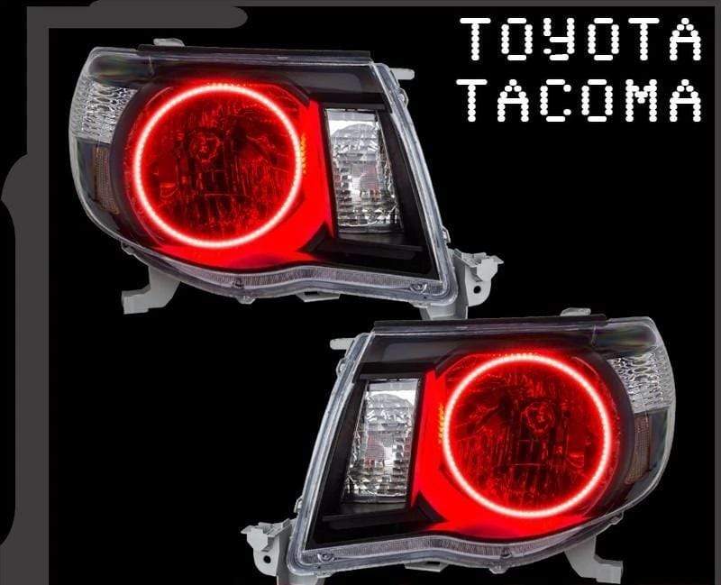 2005-2011 Toyota Tacoma Multicolor Halo Kit - RGB Halo Kits Multicolor Flow Series Color Chasing RGBWA LED headlight kit Colorshift Oracle Lighting Trendz OneUpLighting Morimoto theretrofitsource AutoLEDTech Diode Dynamics