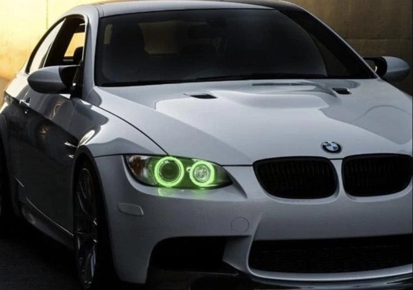 2006-2011 BMW 3 Series Multicolor Halo Kit - RGB Halo Kits Multicolor Flow Series Color Chasing RGBWA LED headlight kit Colorshift Oracle Lighting Trendz OneUpLighting Morimoto theretrofitsource AutoLEDTech Diode Dynamics