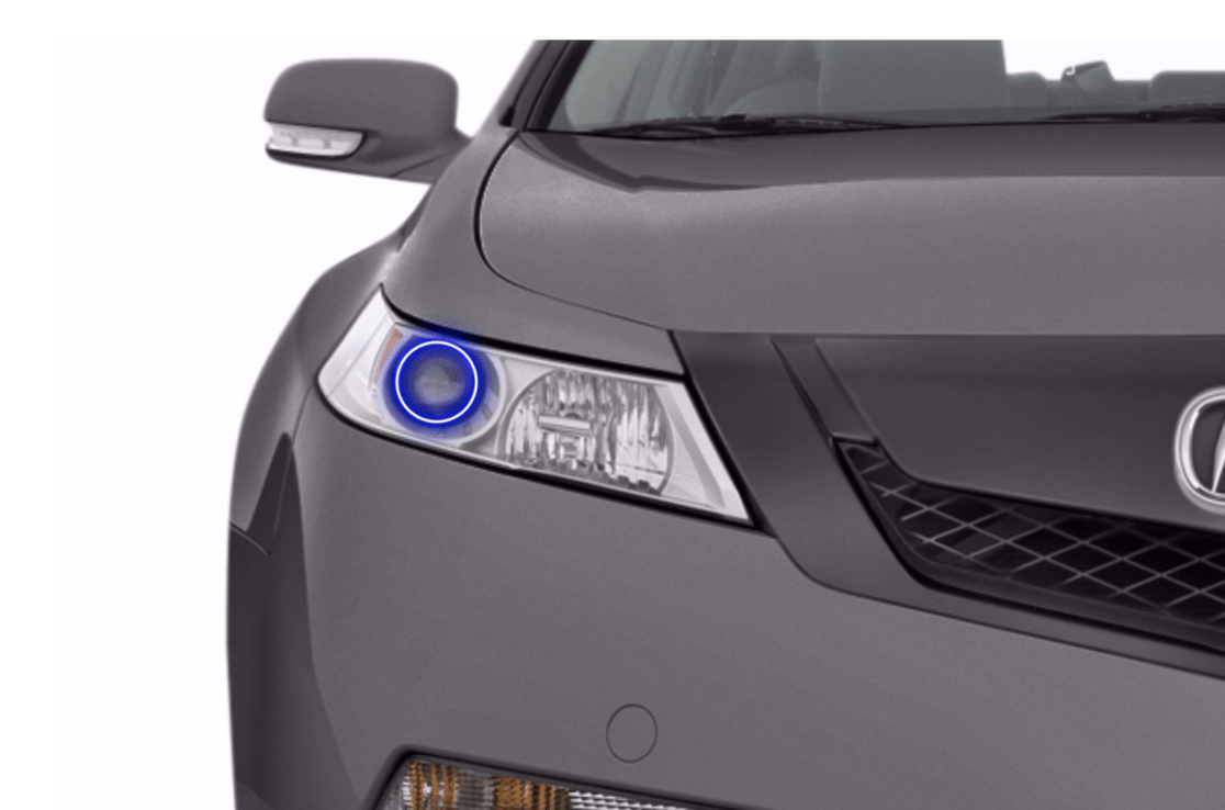 2009-2014 Acura TL Multicolor Halo Kit - RGB Halo Kits Multicolor Flow Series Color Chasing RGBWA LED headlight kit Colorshift Oracle Lighting Trendz OneUpLighting Morimoto theretrofitsource AutoLEDTech Diode Dynamics