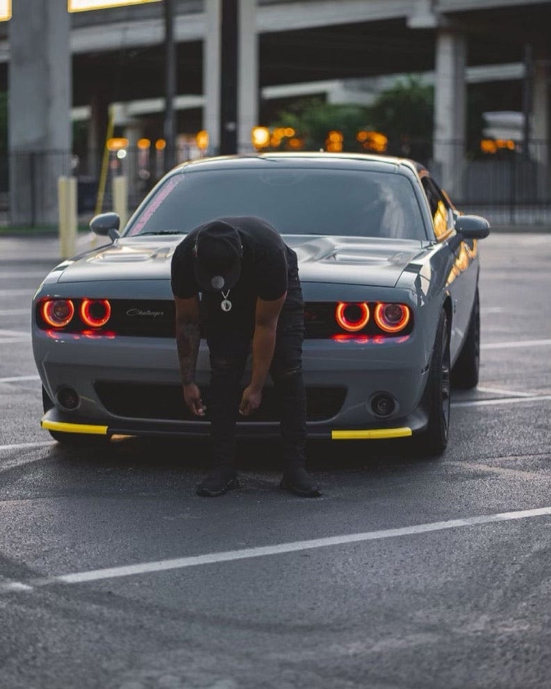 2015-2024 Dodge Challenger Multicolor Halo Kit - RGB Halo Kits Multicolor Flow Series Color Chasing RGBWA LED headlight kit Oracle Lighting Trendz OneUpLighting Morimoto theretrofitsource AutoLEDTech Diode Dynamics