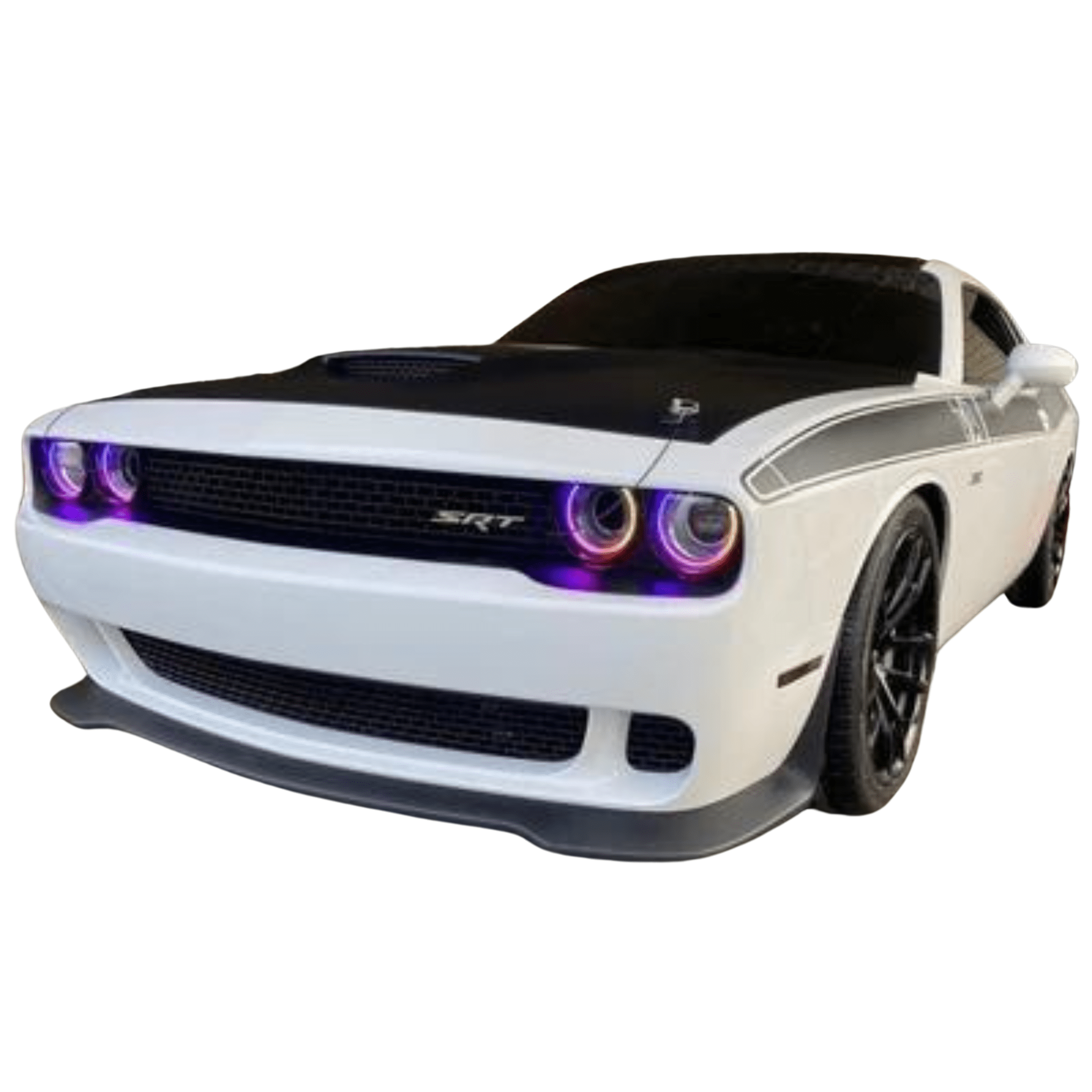 2015-2024 Dodge Challenger Multicolor Halo Kit - RGB Halo Kits Multicolor Flow Series Color Chasing RGBWA LED headlight kit Oracle Lighting Trendz OneUpLighting Morimoto theretrofitsource AutoLEDTech Diode Dynamics