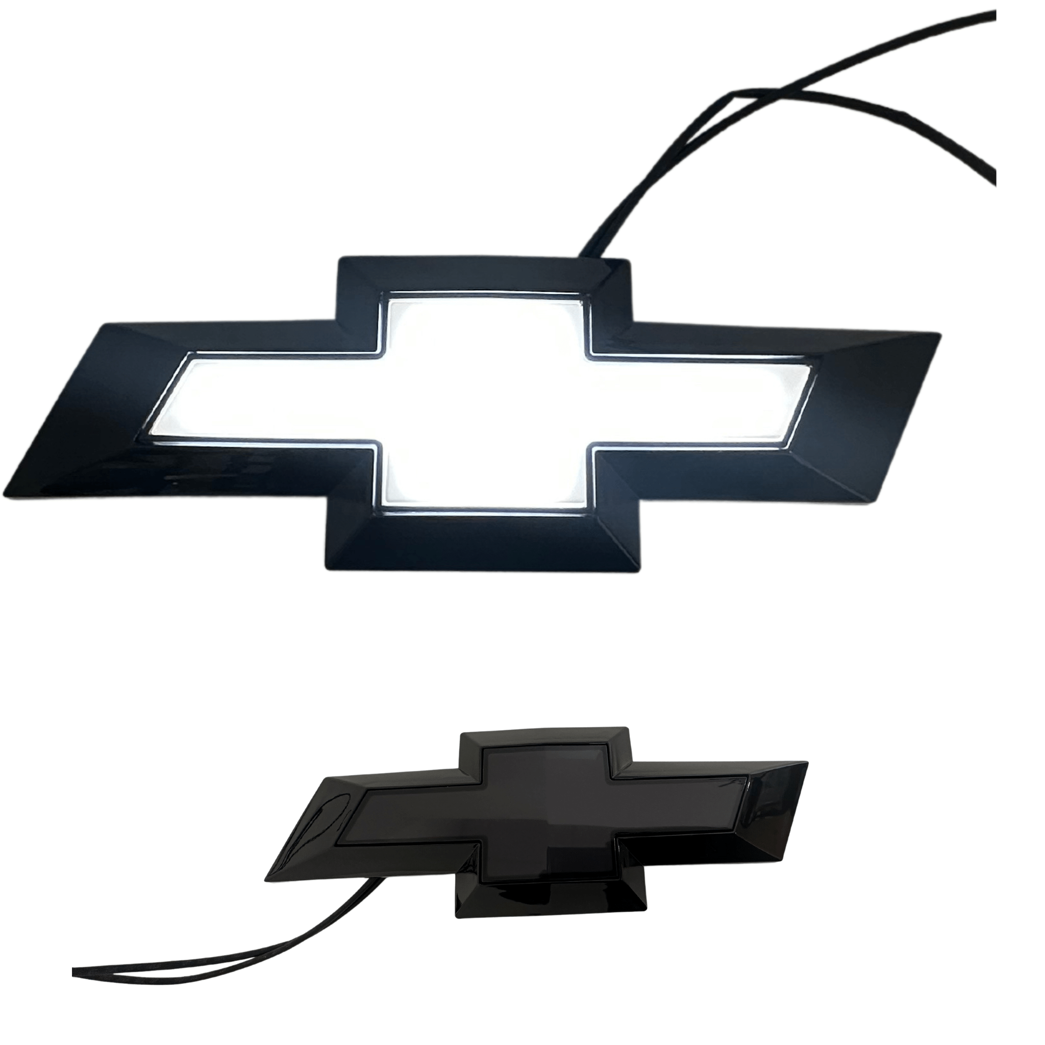 Chevy Silverado Illuminated Emblem (White) - RGB Halo Kits Multicolor Flow Series Color Chasing RGBWA LED headlight kit Oracle Lighting Trendz OneUpLighting Morimoto theretrofitsource AutoLEDTech Diode Dynamics