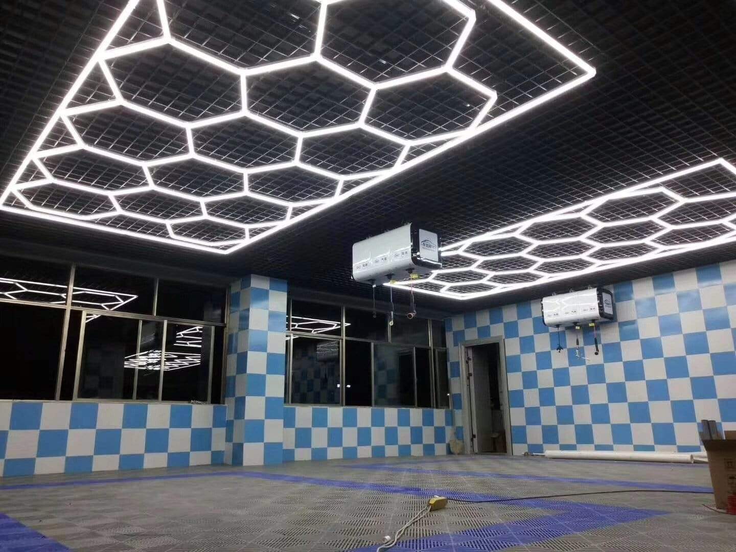 LED Hexagon Garage Lighting Kit - RGB Halo Kits Multicolor Flow Series Color Chasing RGBWA LED headlight kit Oracle Lighting Trendz OneUpLighting Morimoto theretrofitsource AutoLEDTech Diode Dynamics