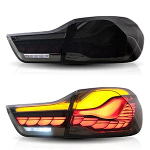 2014-2020 BMW 4 SERIES M4 SEDAN F32 F33 Tail lights With Dynamic Welcome Lighting - RGB Halo Kits Multicolor Flow Series Color Chasing RGBWA LED headlight kit Oracle Lighting Trendz OneUpLighting Morimoto theretrofitsource AutoLEDTech Diode Dynamics