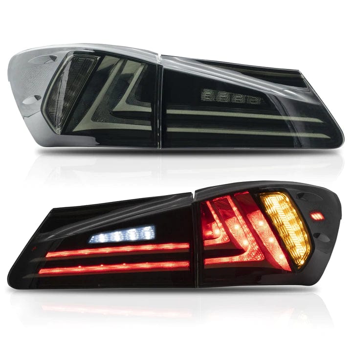 2006-2013 LEXUS IS Tail Lights - RGB Halo Kits Multicolor Flow Series Color Chasing RGBWA LED headlight kit Oracle Lighting Trendz OneUpLighting Morimoto theretrofitsource AutoLEDTech Diode Dynamics
