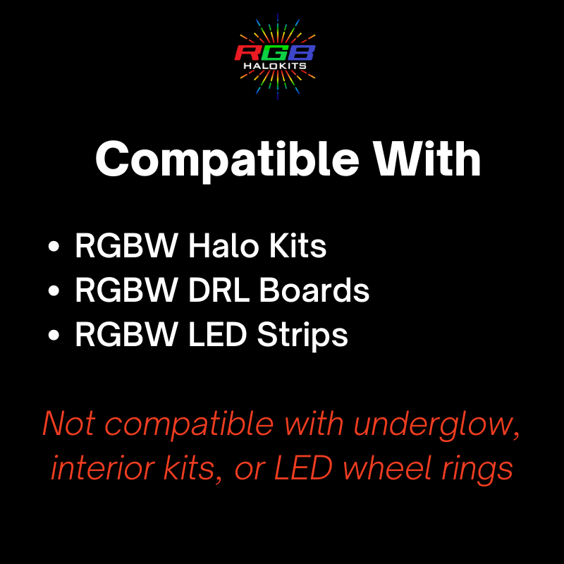 RGB Halo Kits Remotes RGBW RF Remote Controller